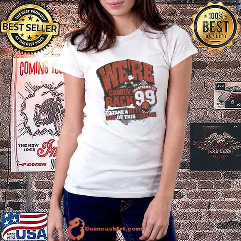 Vintage We’re Comimg Back Cleveland Browns Football s Ladiestee