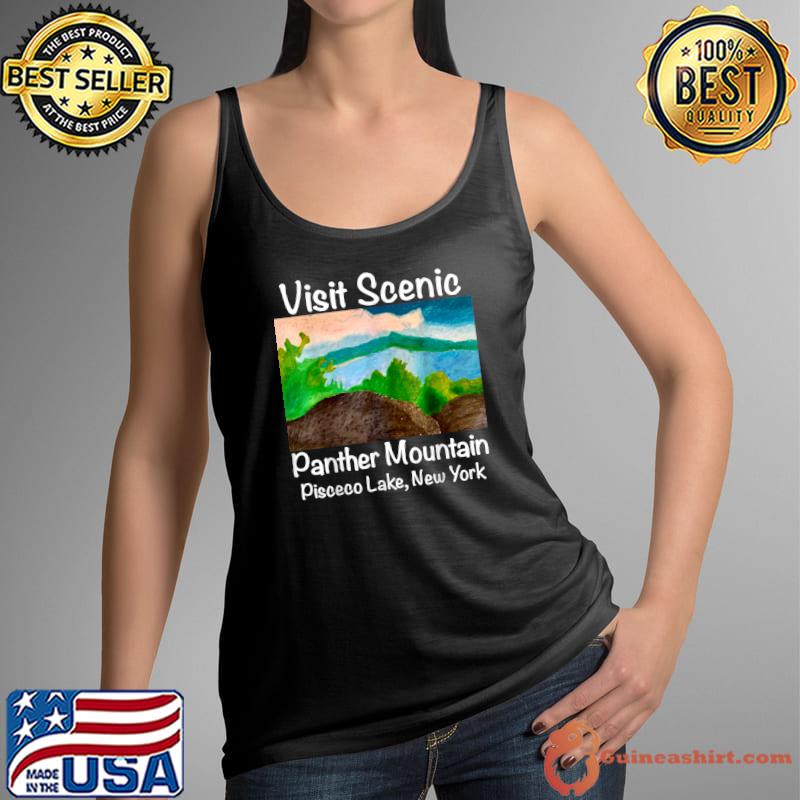 Visit Scenic Panther Mountain Pisceco Lake New York T-Shirt Tank Top