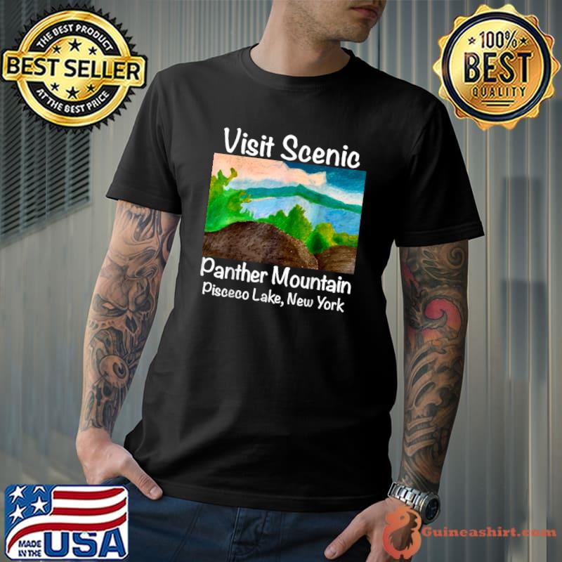 Visit Scenic Panther Mountain Pisceco Lake New York T-Shirt