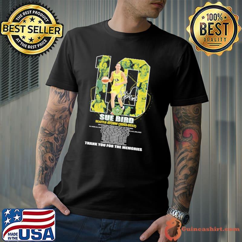 10 Sue Bird Seattle Storm 2002 2022 Thank You For The Memories Shirt