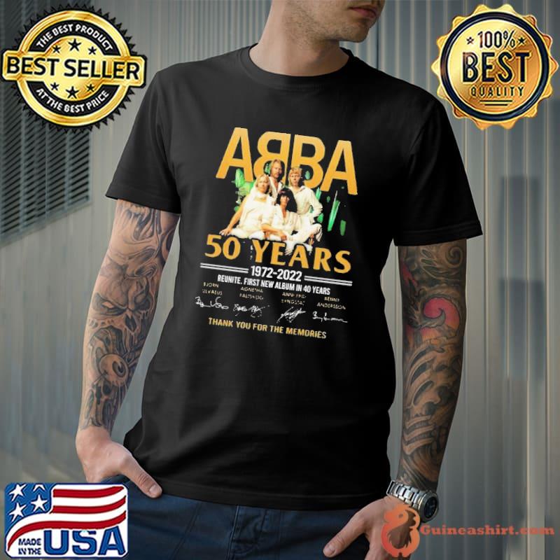 ABBA 50 Years 1972 2022 Reunite First New Album In 40 Years Shirt