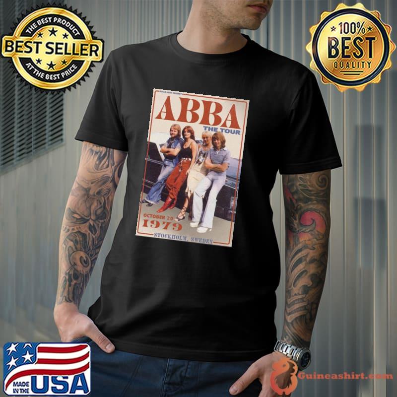 Abba the tour 1979 vintage music dancing queen classic shirt