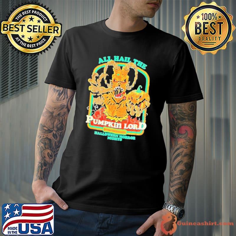 All hail the pumpkin lord horror nights halloween trending shirt