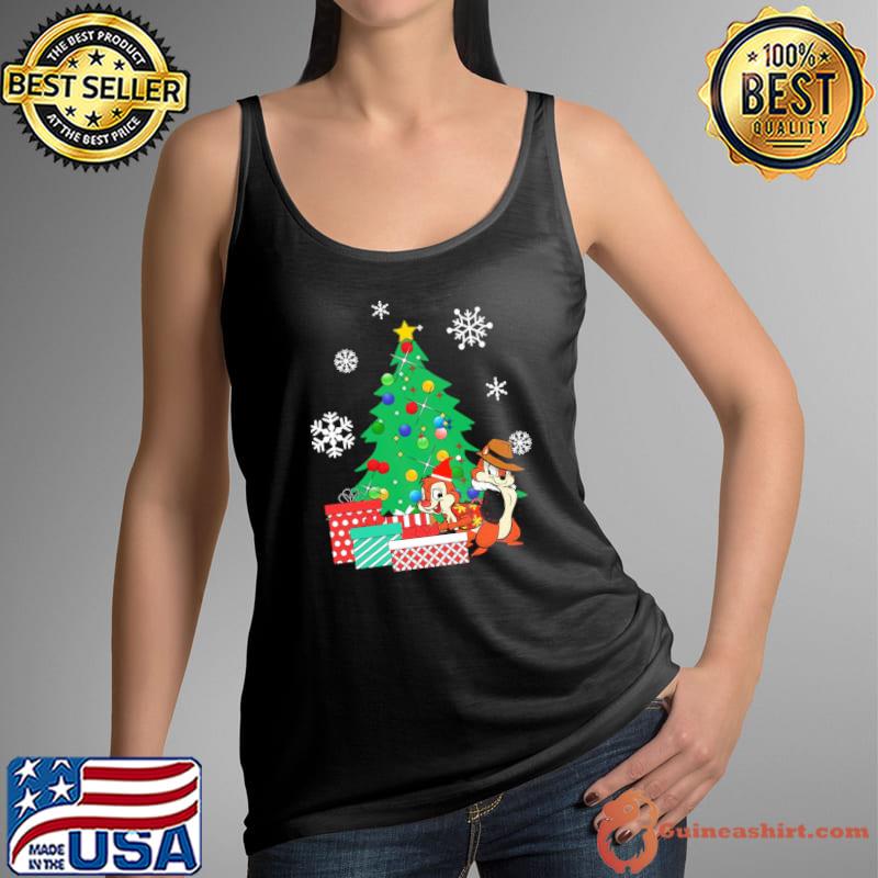 Around the cartoon chip n dale rangers christmas tree classic s Tank Top