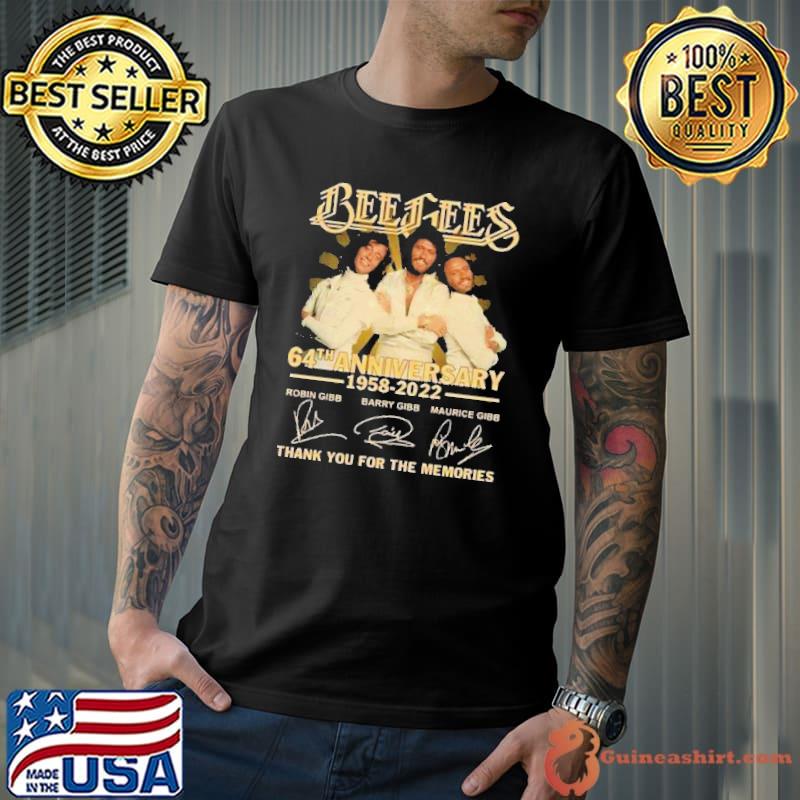 Bee Gees 64th Anniversary 1958 2022 Thank You For The Memories Shirt
