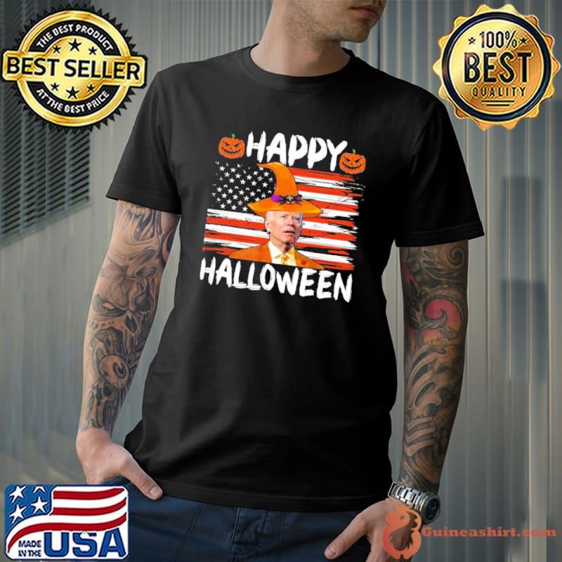 Biden halloween Joe Biden us flag happy halloween shirt