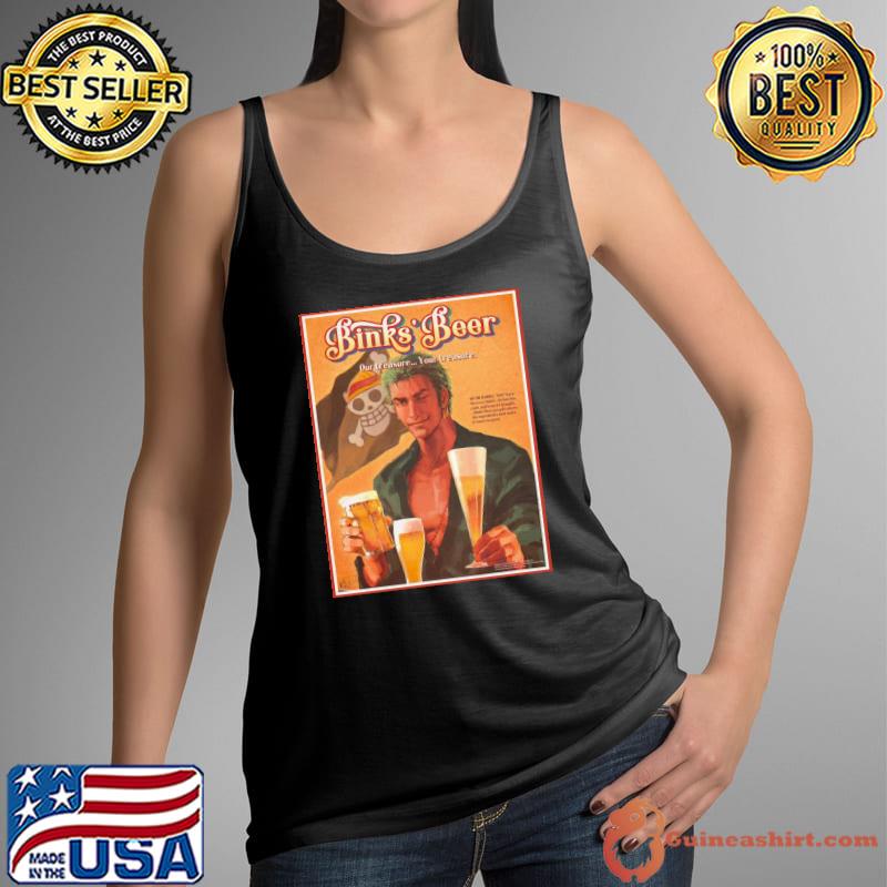 Binks' beer our treasure your treasure zoro one piece art s Tank Top