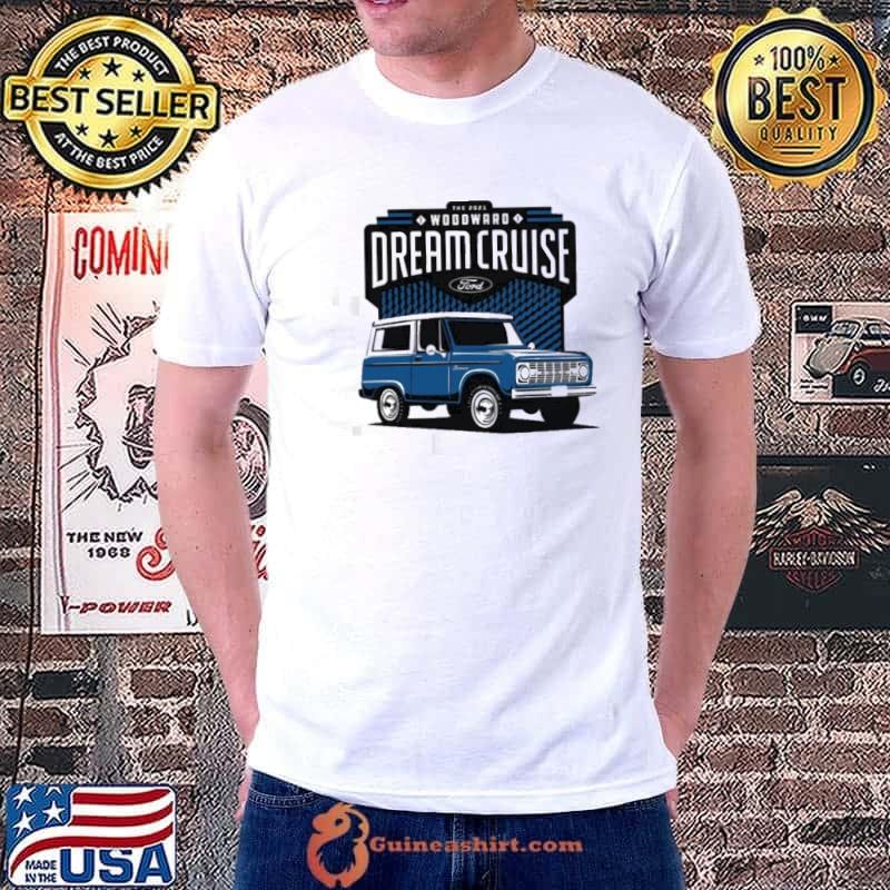 Blue art ford car the woodward dream cruise classic shirt