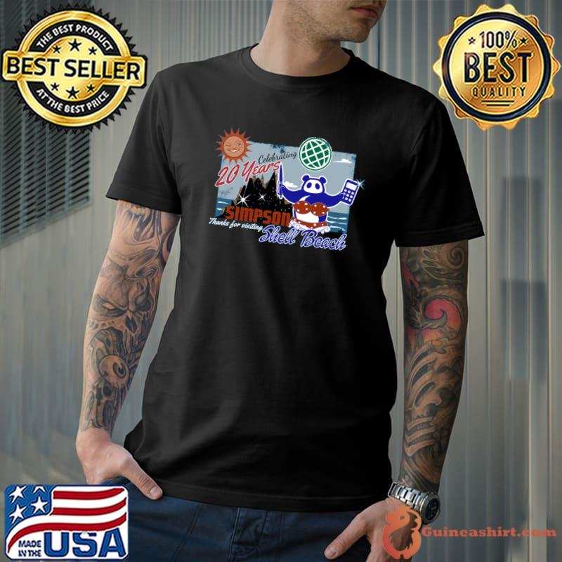 Celebrating 20 years at simpson shell beach bear T-Shirt