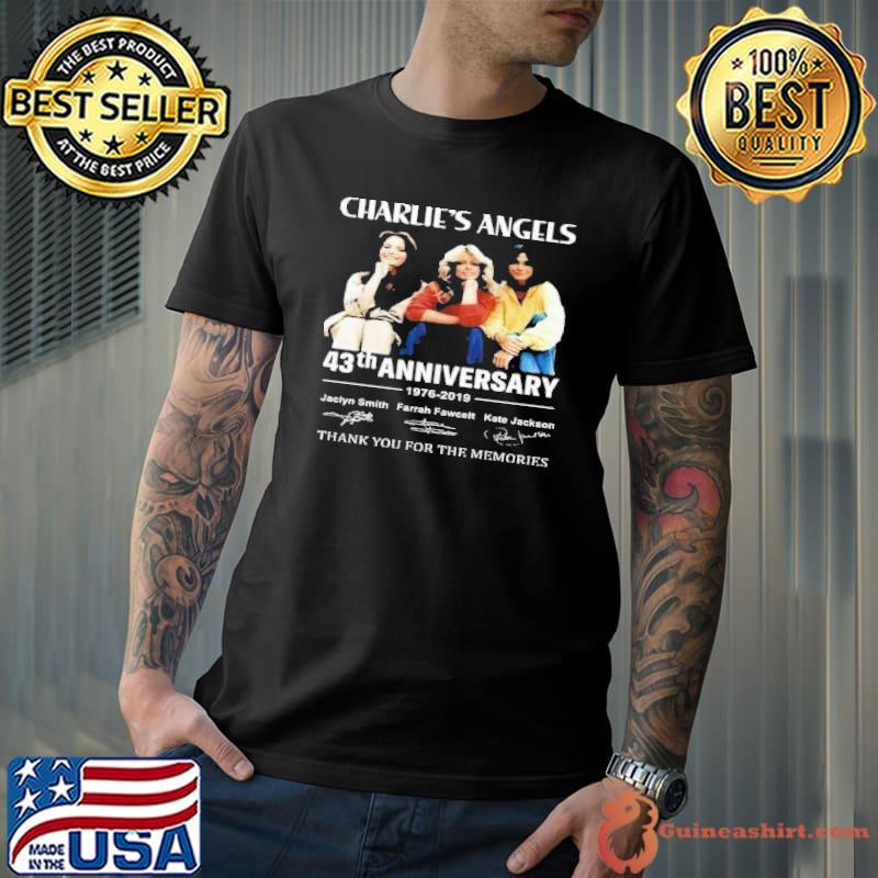 Charlie's Angels 43th Anniversary 1976 2019 Thank You For The Memories Shirt