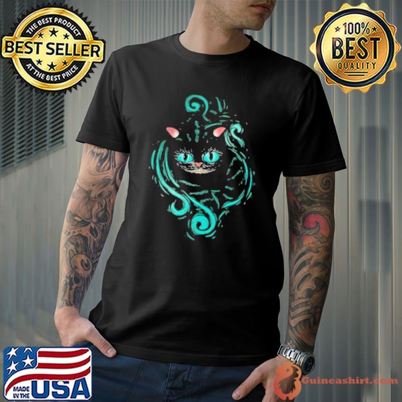 Cheshire cat art alice in wonderland gift birthday classic shirt