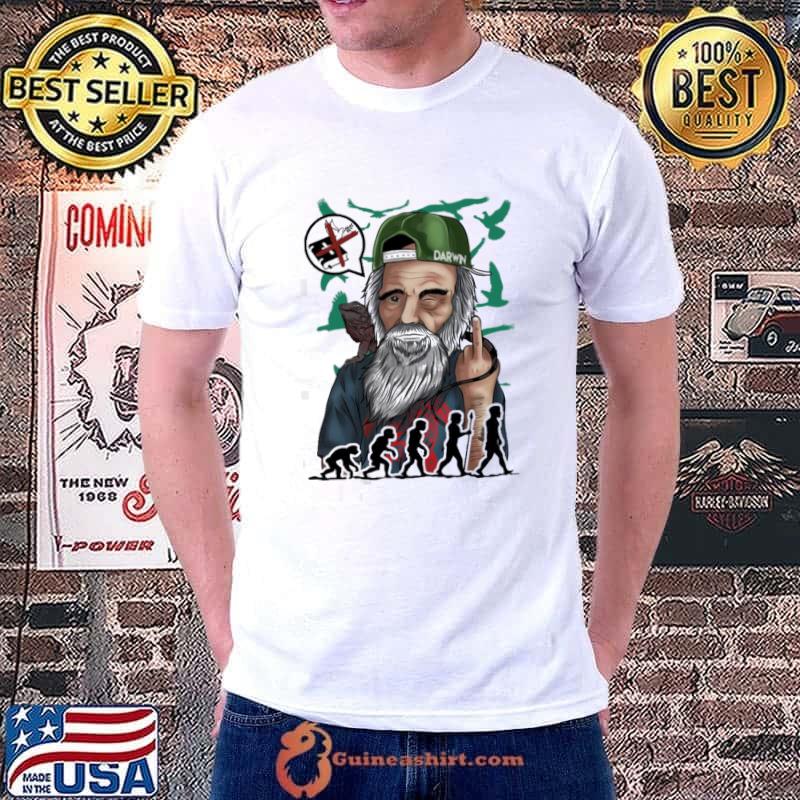 Cool darwin urban style fun design charles darwin classic shirt