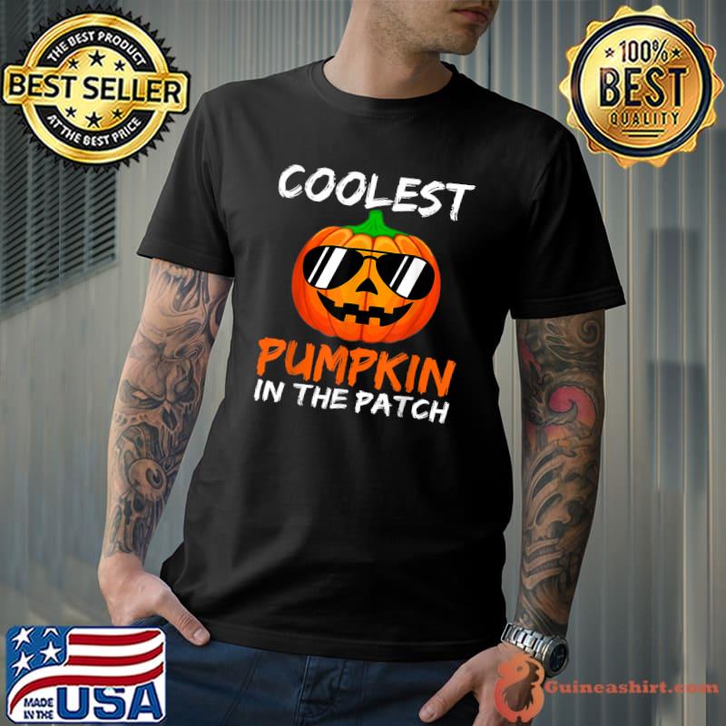 Coolest Pumpkin In The Patch Halloween Boys Girls Men T-Shirt