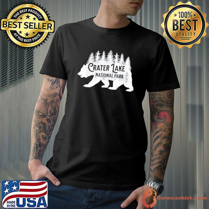 Crater lake Oregon nature bear hiking outdoors classic shirt