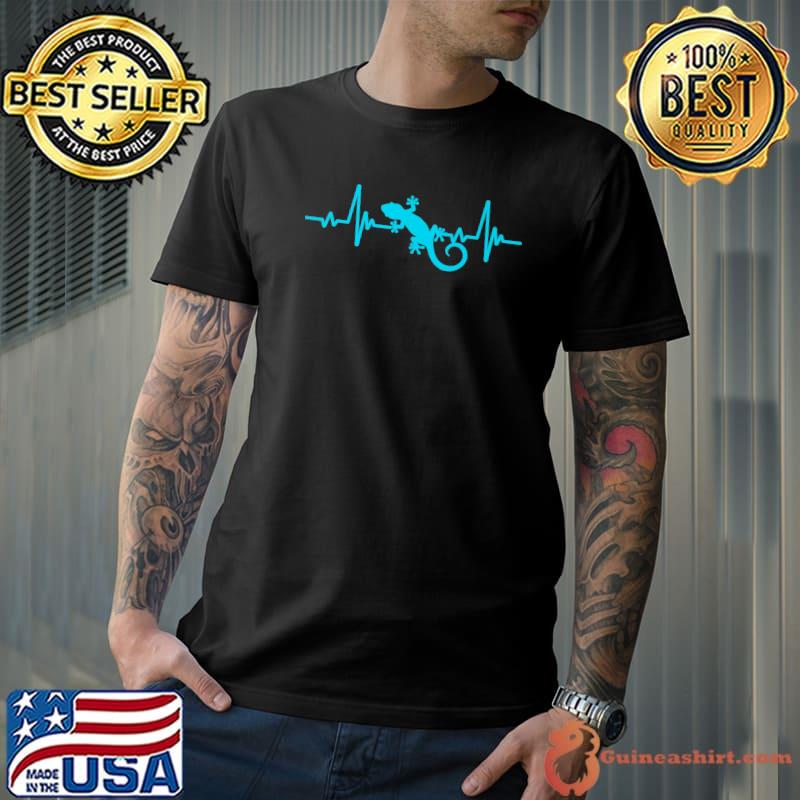 Crested Gecko Heartbeat Gecko Heartbeat Reptile T-Shirt