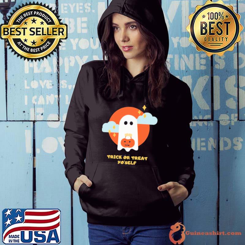 Cute ghost pumpkin halloween art classic s Hoodie
