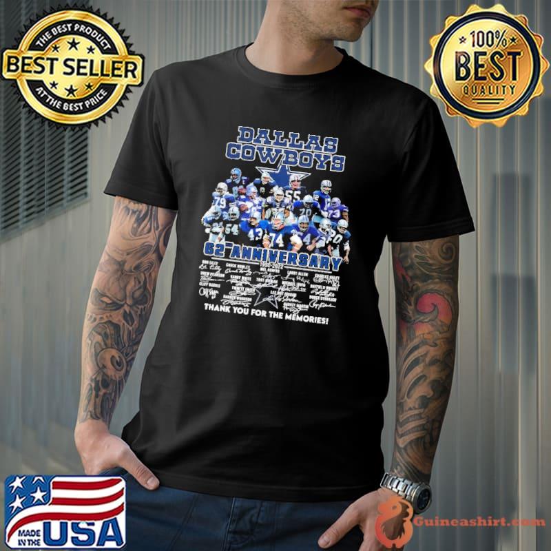 Dallas Cowboys 62nd Anniversary Thank You For The memories Shirt