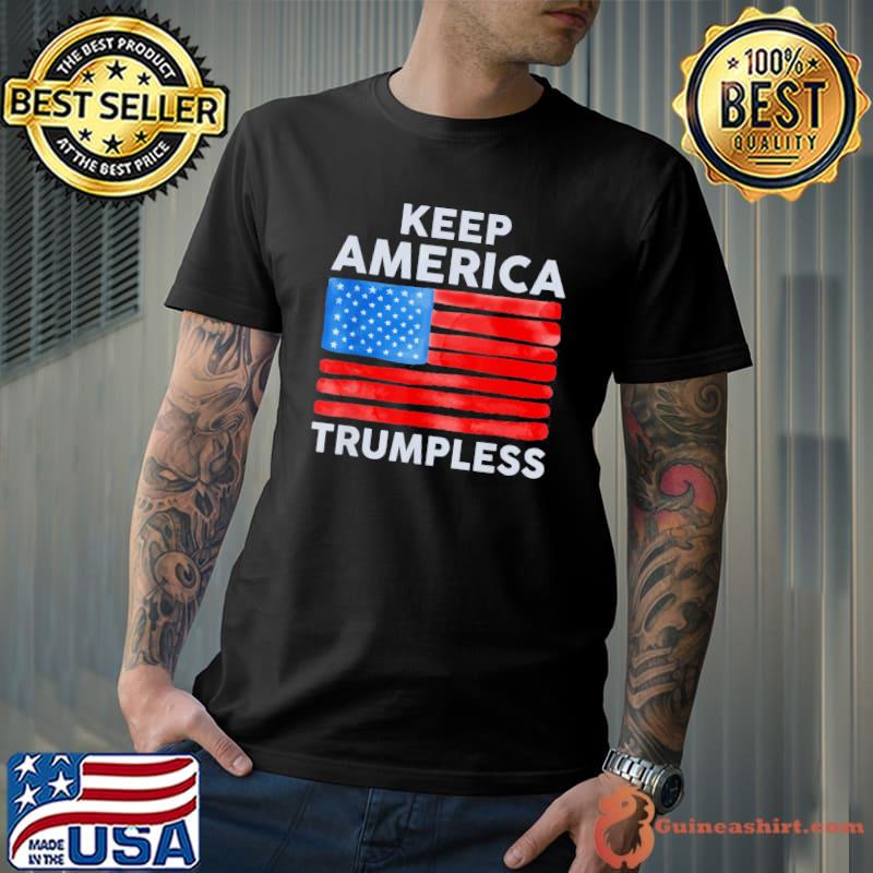 Donald Trump keep America trumpless 2024 us flag shirt