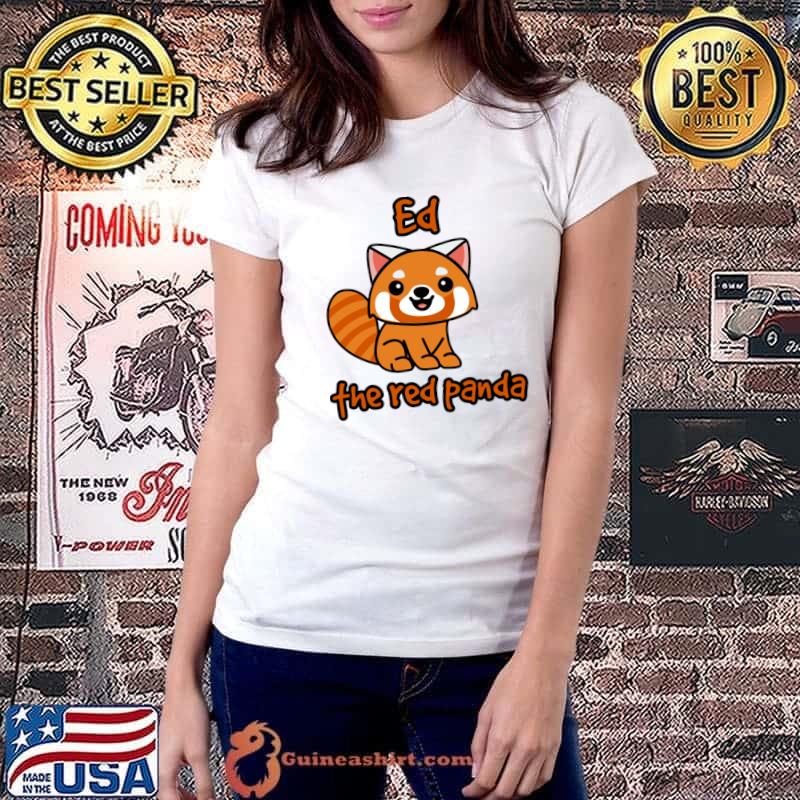 Ed the red panda cat T-Shirt Ladiestee