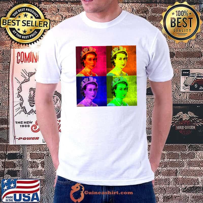 Elizabeth II British Jack Meme Colors Film T-Shirt