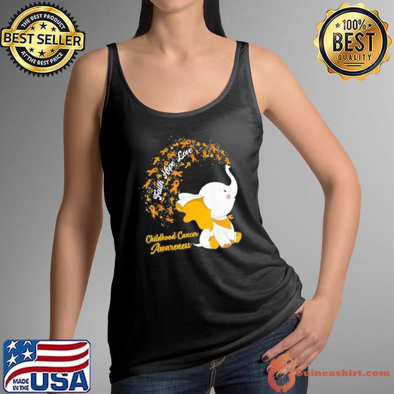 Faith hope love childhood cancer awareness gold ribbon classic s Tank Top
