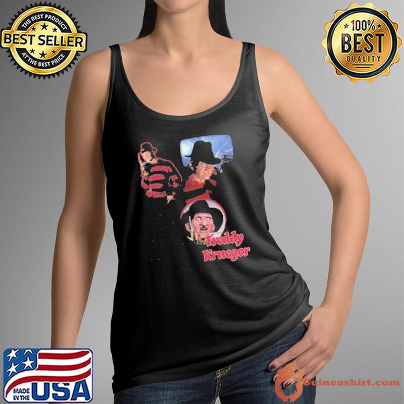 Freddy krueger nightmare on elm street y2k styled horror movie t classic s Tank Top