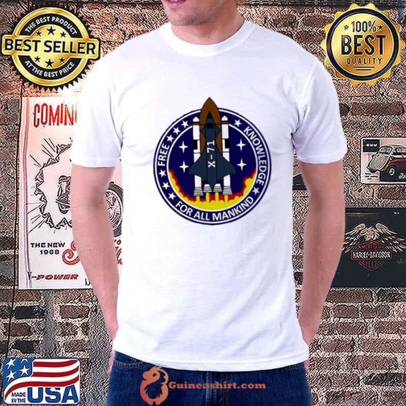 Free knowledge for all mankind trends shirt