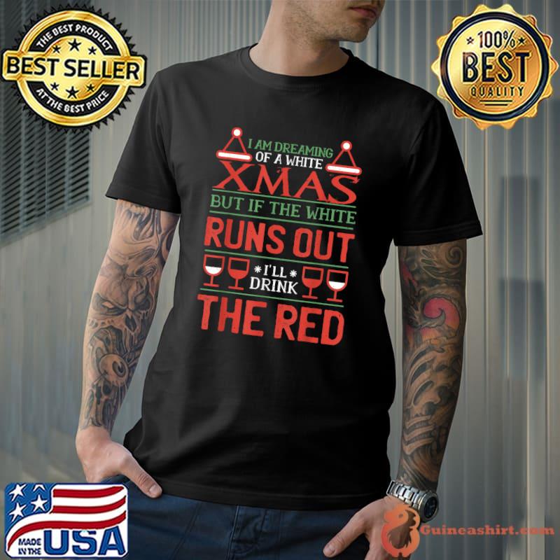 Funny Christmas Drinking Wine Drunken Christmas Tree T-Shirt