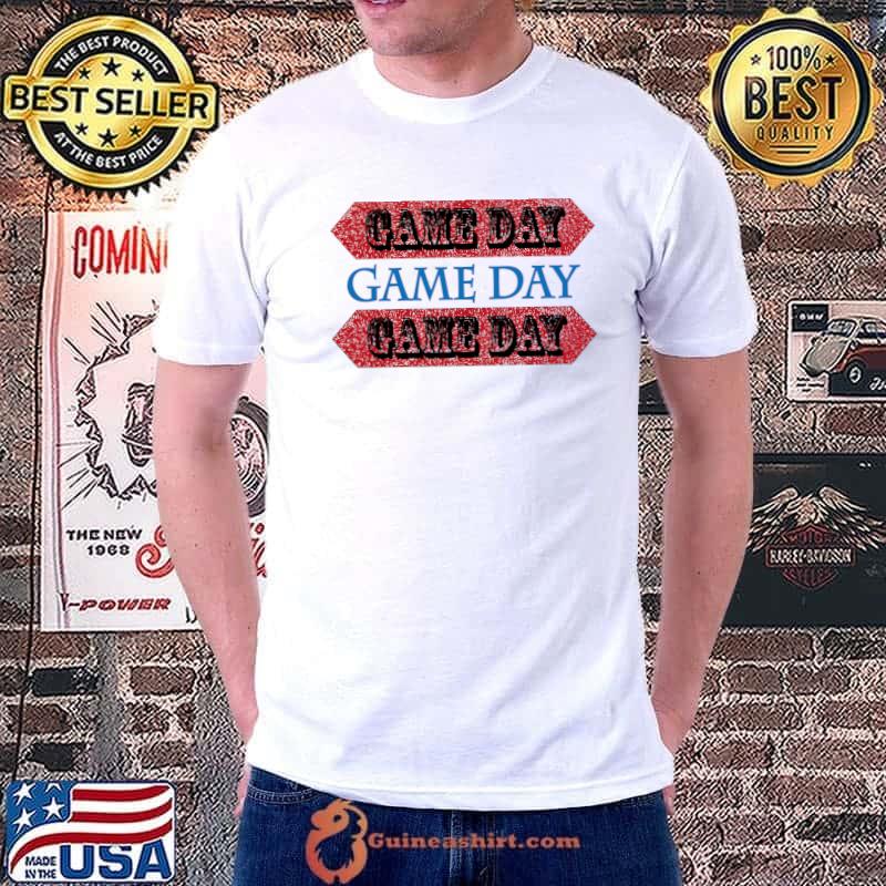 Game Day With Leopard Heart Football, baseball game day, gameday Essential T-Shirt