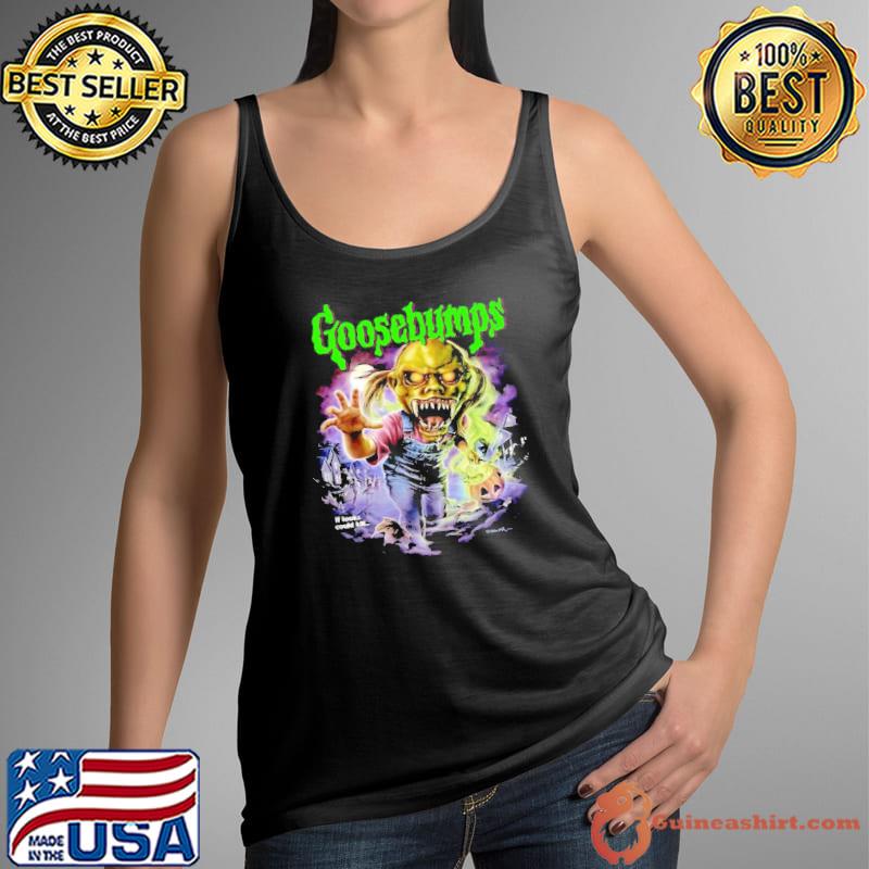 Goosebumps monster happy halloween illustration s Tank Top