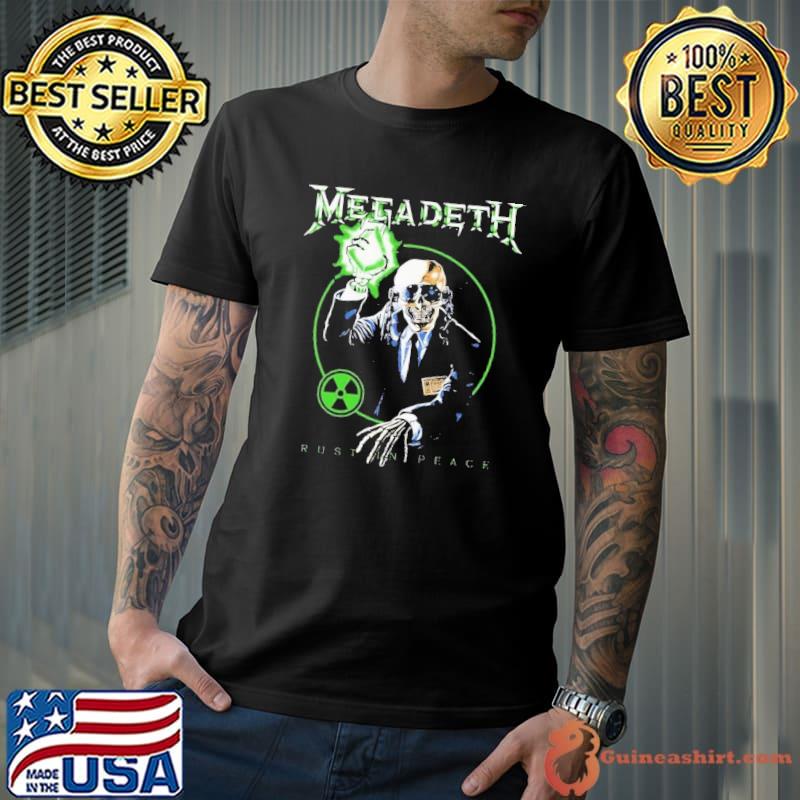 Green lamp rust in peace mega deth rock metal classic shirt