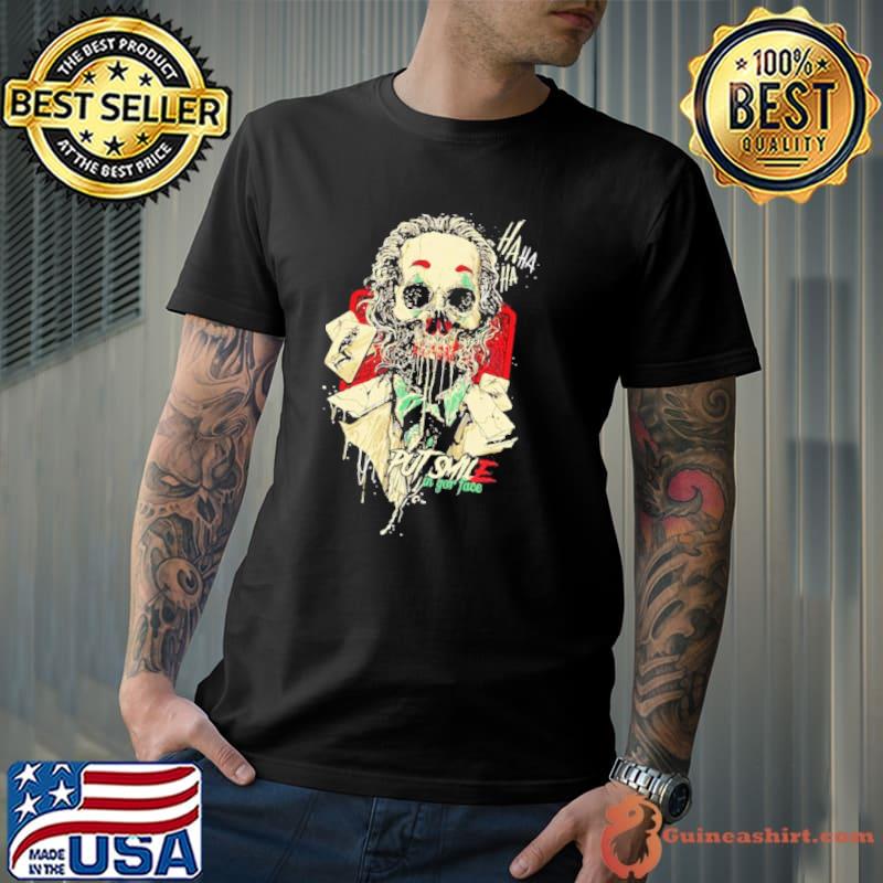 Hahaha the joker jombie halloween illustration classic shirt