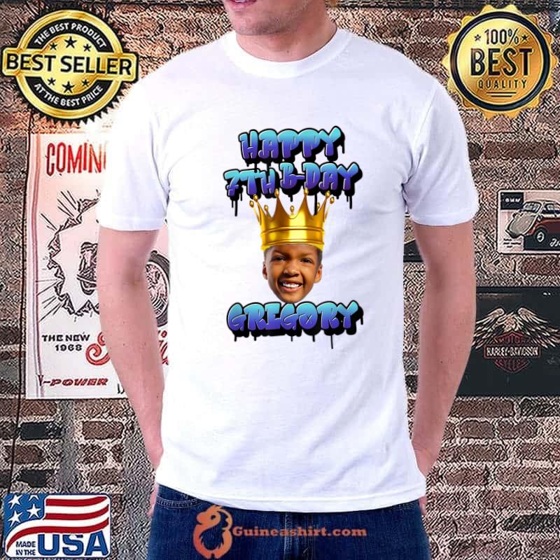 Happy 7th B-day Gregory G Crown T-Shirt