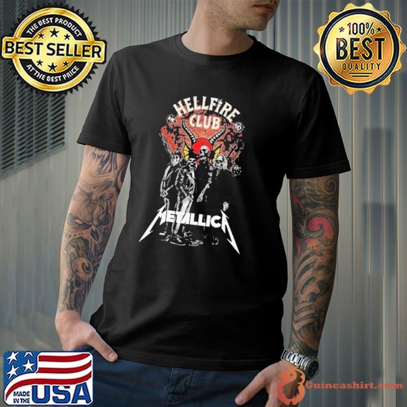 Hellfire club metallica band skull halloween metallica halloween shirt