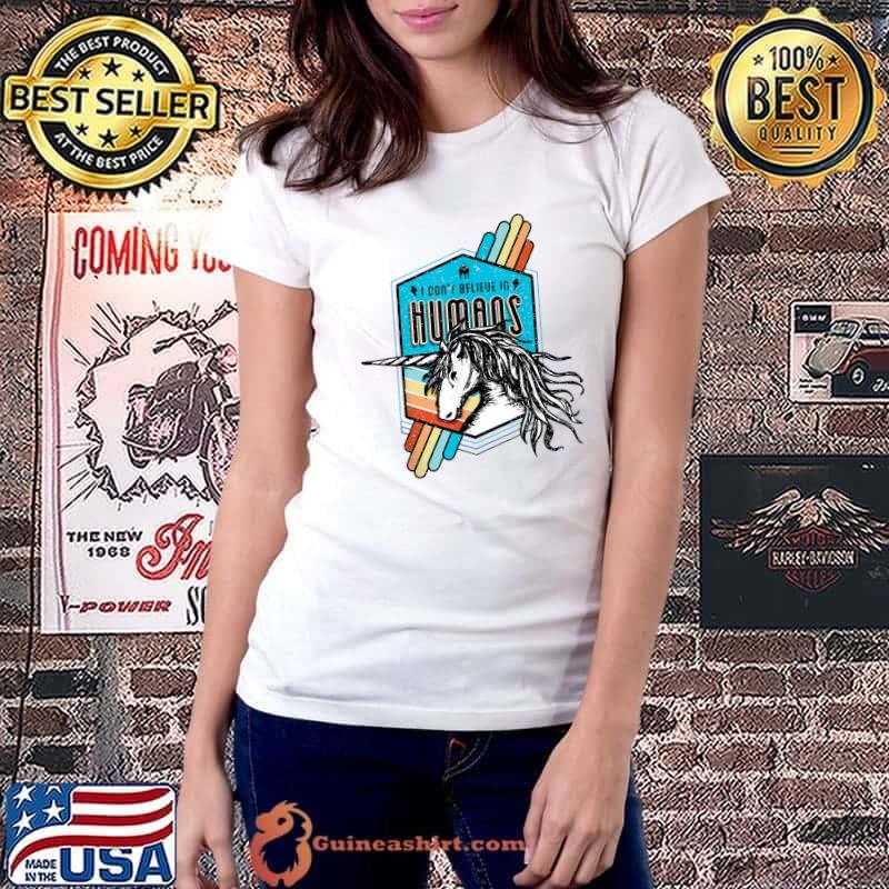 I Don't Believe In Humans House Vintage T-Shirt Ladiestee