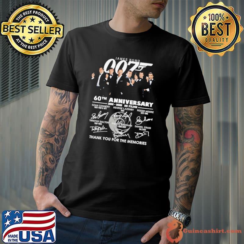 James Bond 007 60th Anniversary THank You For The Memories Shirt