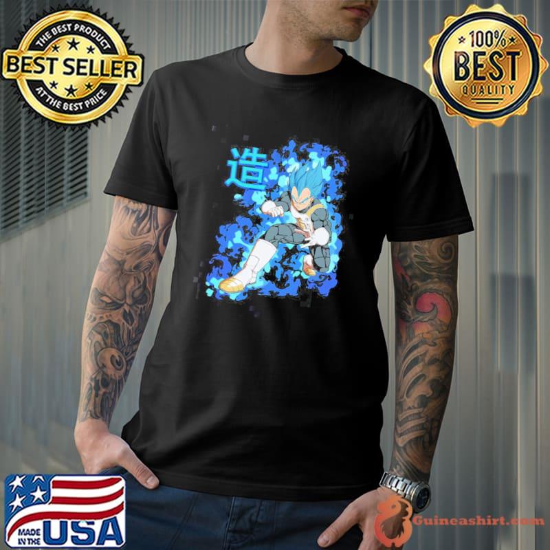 Japananese vegeta dragon ball super super saiyan blue super saiyan god classic shirt