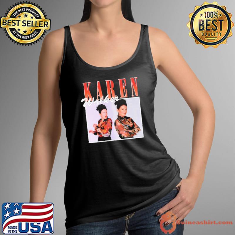 Karen walker retro portrait art will and grace s Tank Top