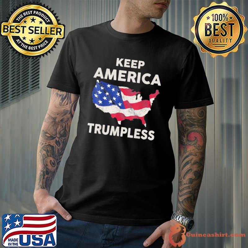 Keep America trumpless 2024 usa flag Donald Trump shirt