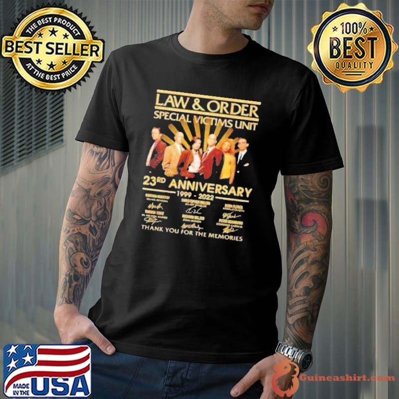 Law order special victims unit 23rd anniversary thank for memories signatures shirt
