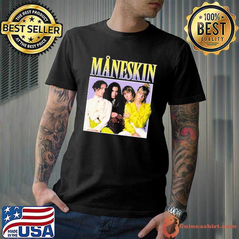 Maneskin måneskin winners of eurovision song contest 2021 Italy zittI e buonI retro vintage classic shirt