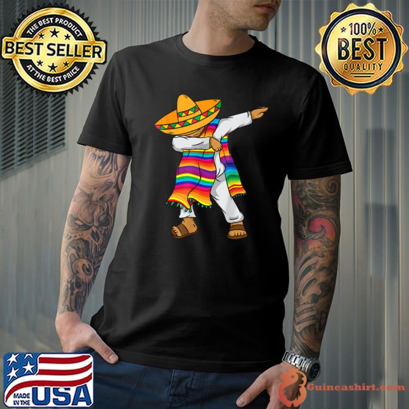 Mexico Hispanic Heritage Month Boy Men Dabbing Mexican T-Shirt