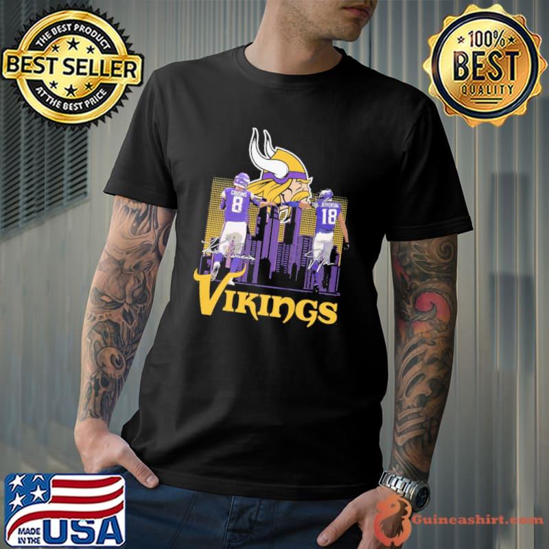 Minnesota Vikings Cousins Jefferson signatures Shirt