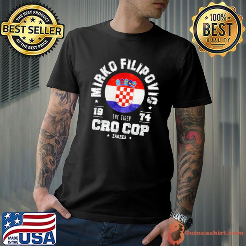 Mirko cro cop filipovic croatian mma kickboxing champion mens black navy classic shirt