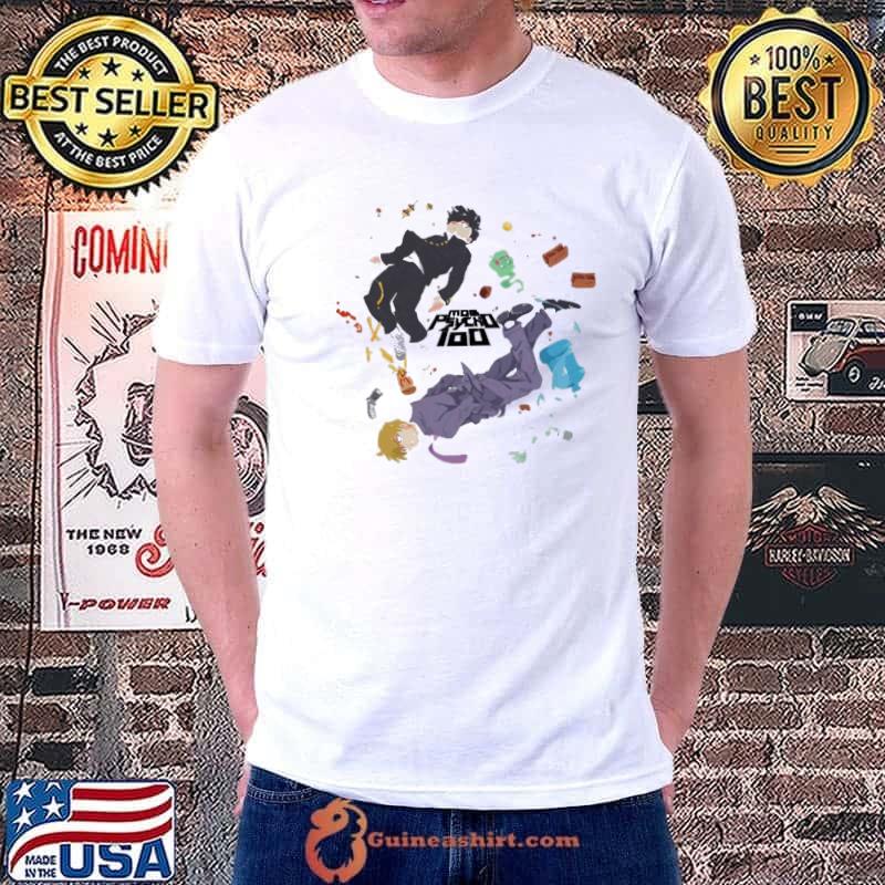 Mob and arataka reigen mob psycho 100 anime art classic shirt