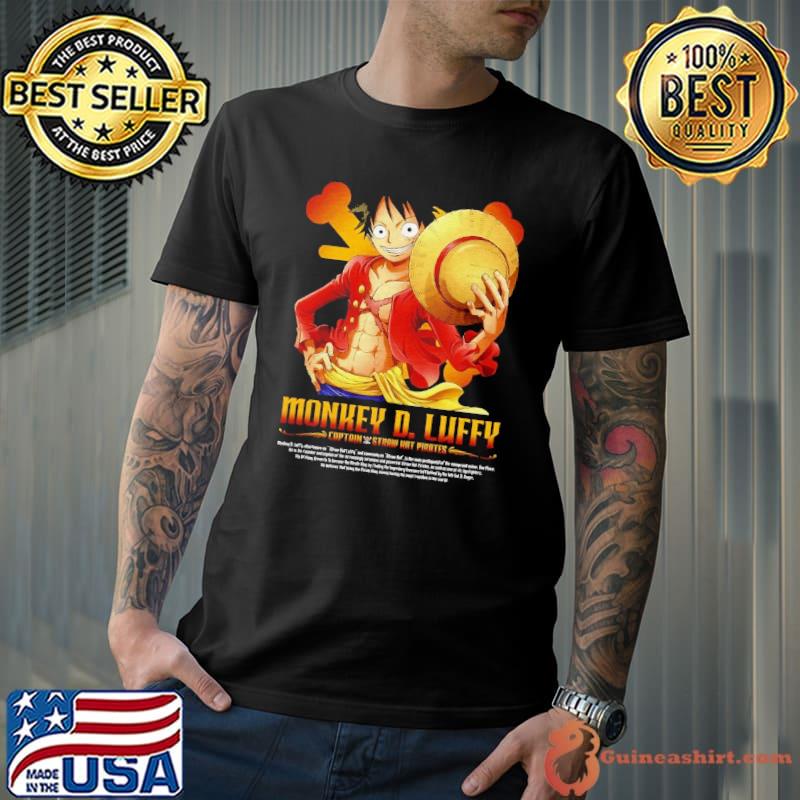 Monkey D Luffy captain straw hot pirates shirt
