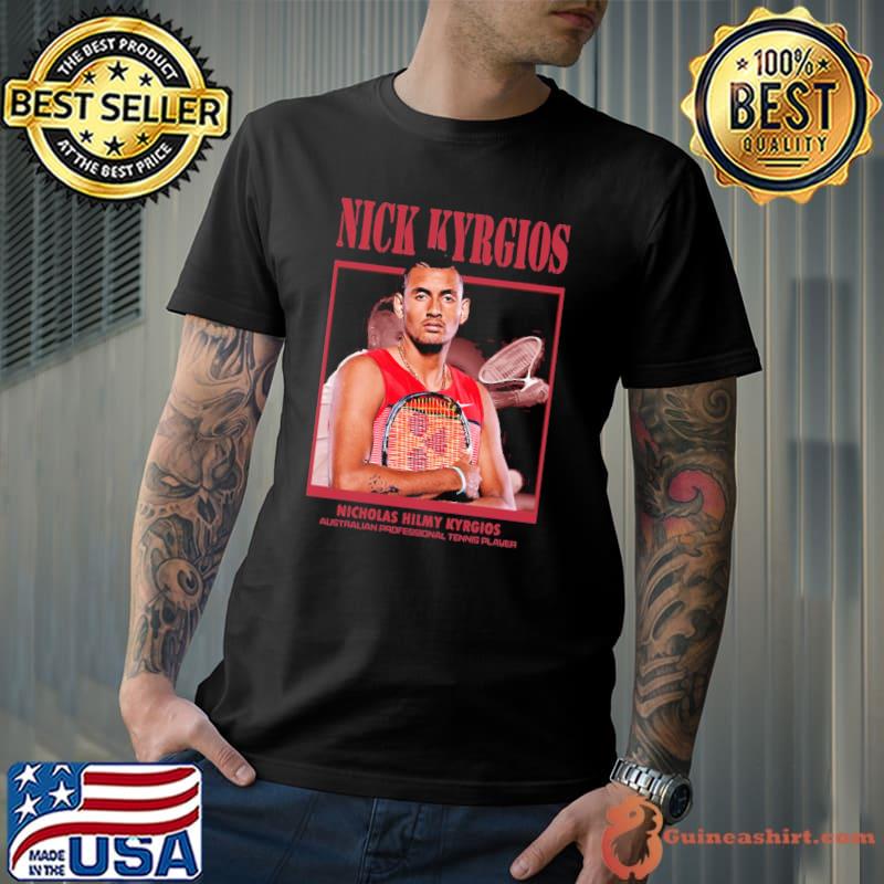 Nicholas hilmy kyrgios Australian pro tennis player vintage classic shirt