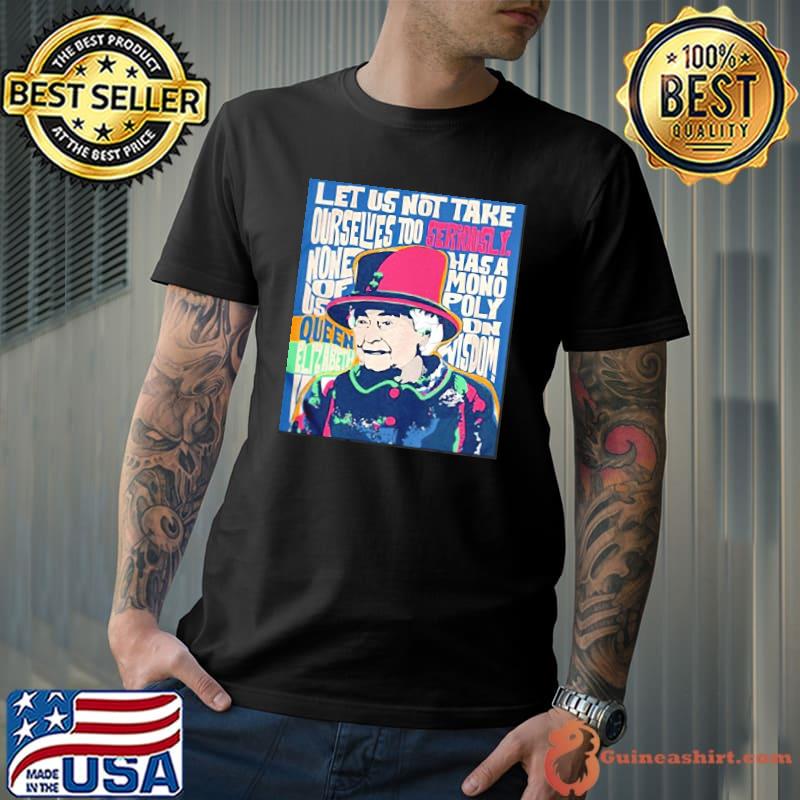 Obama style portrait queen elizabeth iI animated classic shirt