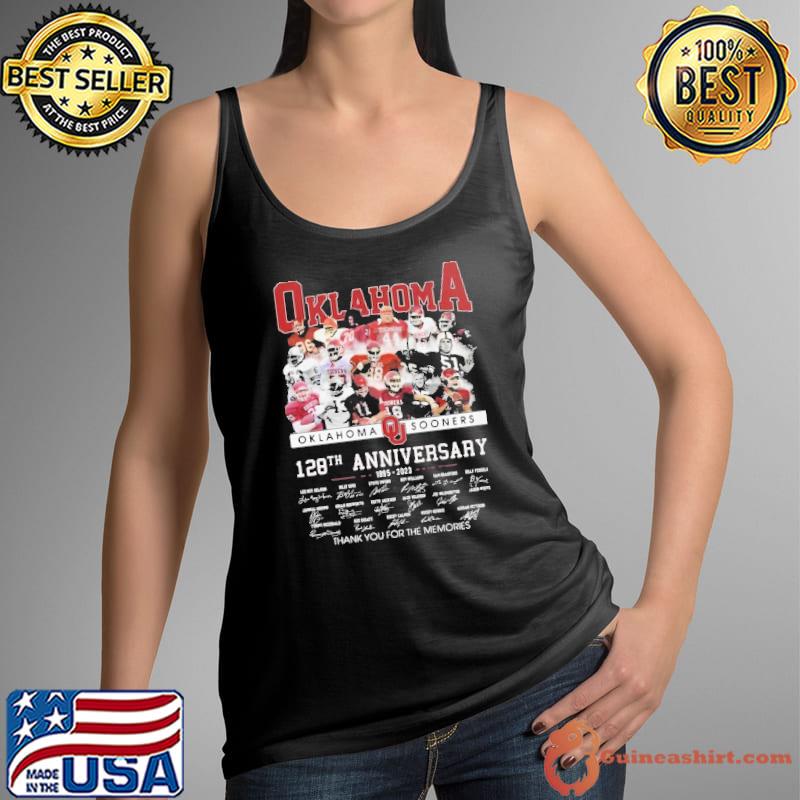 Oklahoma Sooners 128th Anniversary 1895 2023 Shirt Tank Top