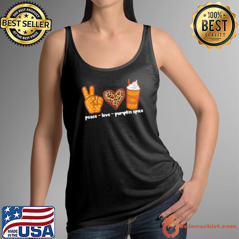 Peace love pumpkin spice autumn fall season classic s Tank Top